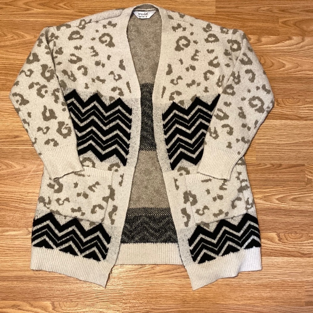Cheetah print cardigan